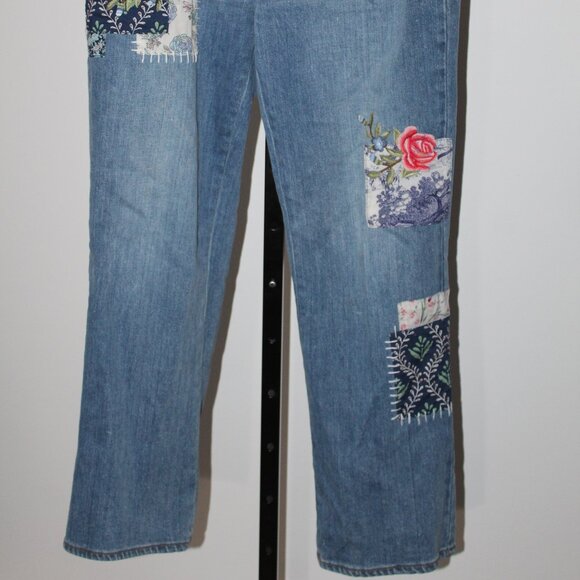 Sundance Patchwork High Rise Elise Jeans 29 - Picture 7 of 8
